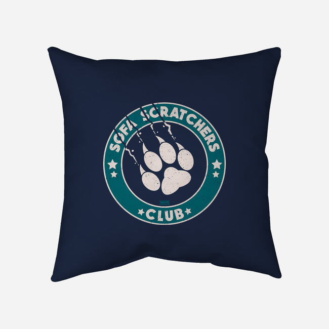 Sofa Scratching Paws Club-None-Non-Removable Cover w Insert-Throw Pillow-worlddominationforcats