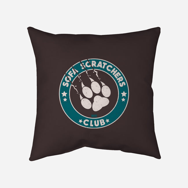 Sofa Scratching Paws Club-None-Removable Cover w Insert-Throw Pillow-worlddominationforcats