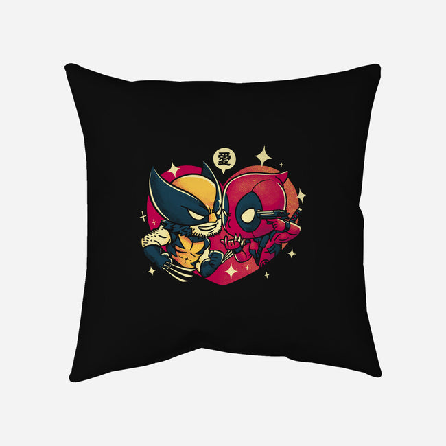 Mutant Love-None-Non-Removable Cover w Insert-Throw Pillow-estudiofitas