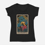 Alchemists Tarot Card-Womens-V-Neck-Tee-naomori