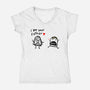 Doodle Wars-Womens-V-Neck-Tee-demonigote