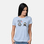 Doodle Wars-Womens-Basic-Tee-demonigote