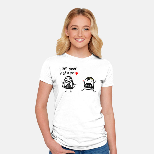 Doodle Wars-Womens-Fitted-Tee-demonigote