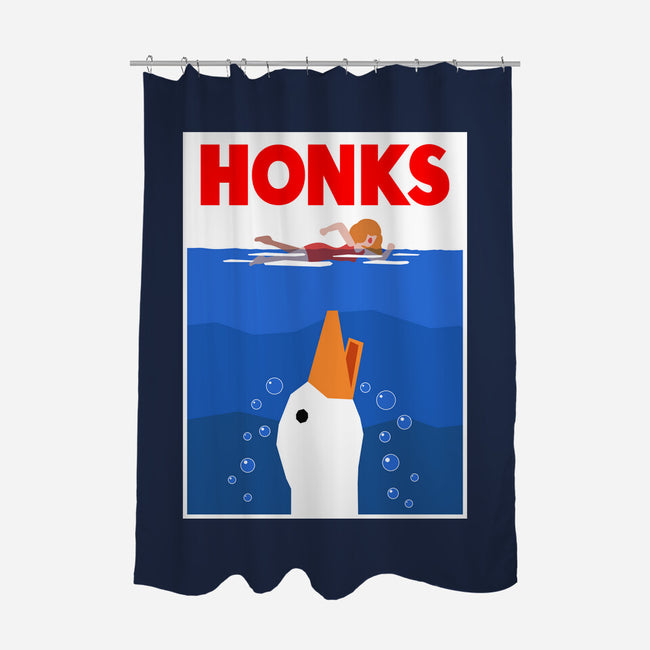 HONKS-None-Polyester-Shower Curtain-demonigote