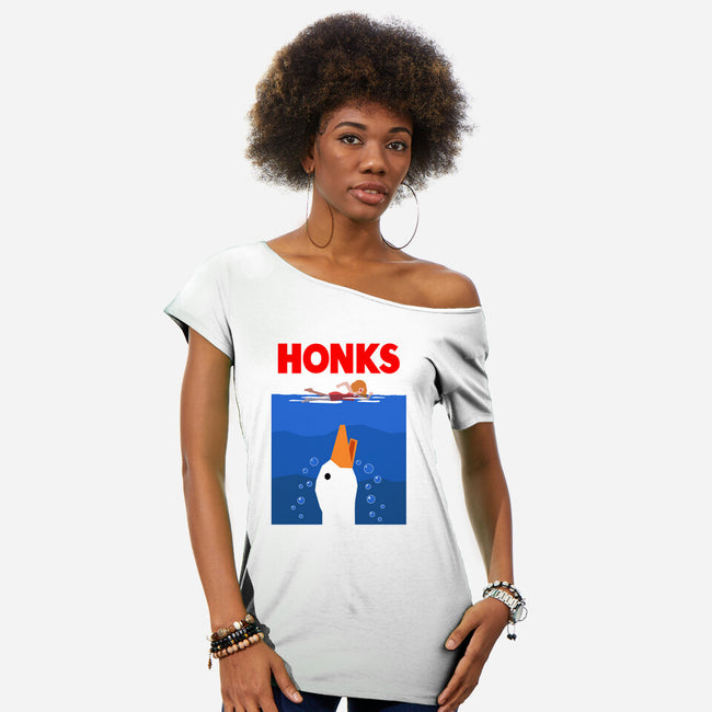 HONKS-Womens-Off Shoulder-Tee-demonigote