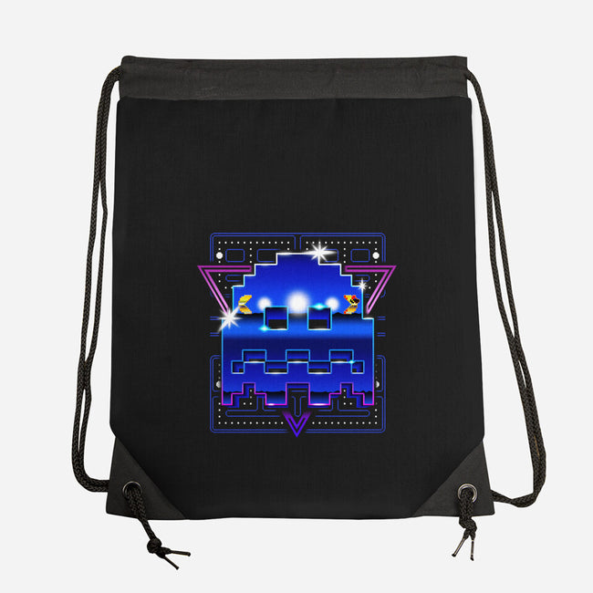 Retro Waka-None-Drawstring-Bag-demonigote