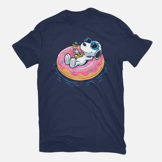 Donut Worry Be Happy-Mens-Heavyweight-Tee-Gamma-Ray