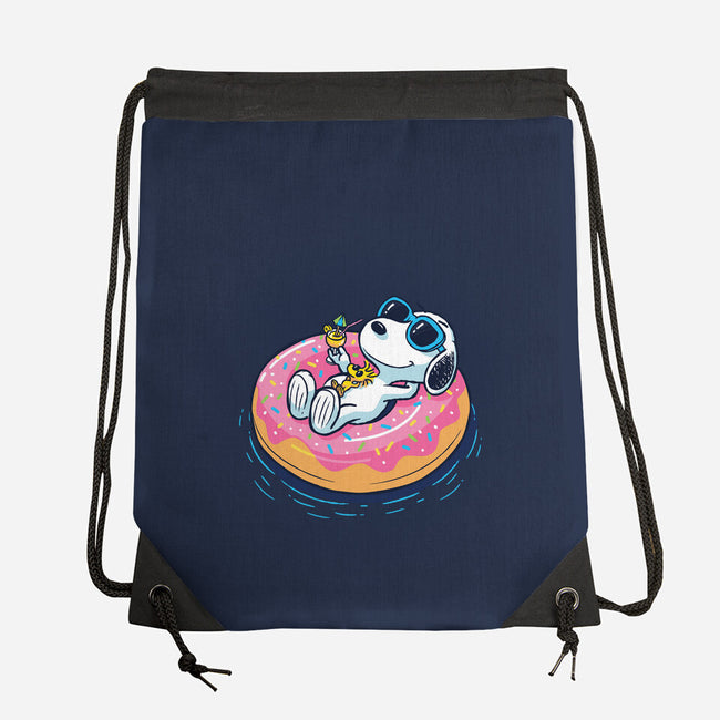 Donut Worry Be Happy-None-Drawstring-Bag-Gamma-Ray