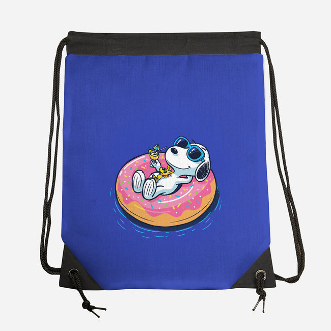 Donut Worry Be Happy-None-Drawstring-Bag-Gamma-Ray