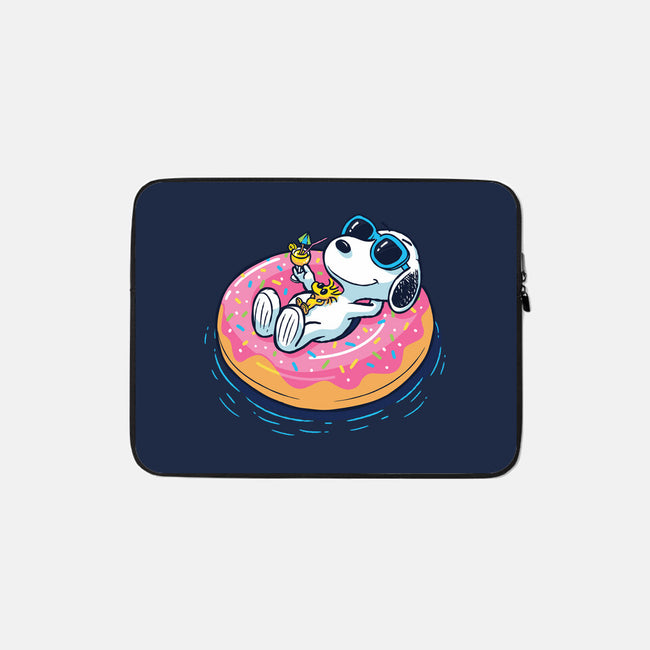 Donut Worry Be Happy-None-Zippered-Laptop Sleeve-Gamma-Ray