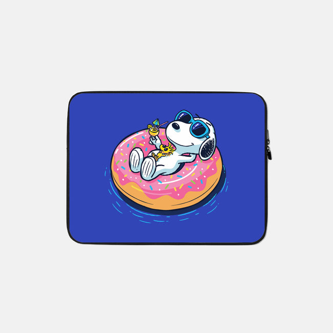 Donut Worry Be Happy-None-Zippered-Laptop Sleeve-Gamma-Ray