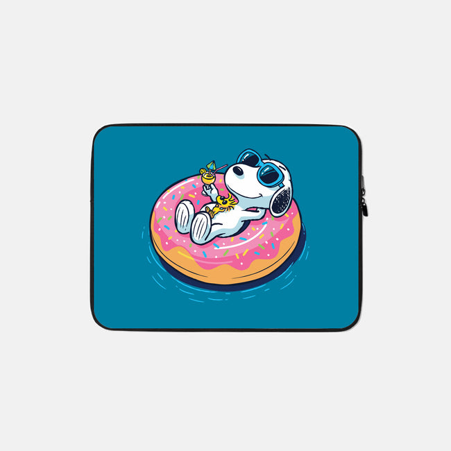 Donut Worry Be Happy-None-Zippered-Laptop Sleeve-Gamma-Ray