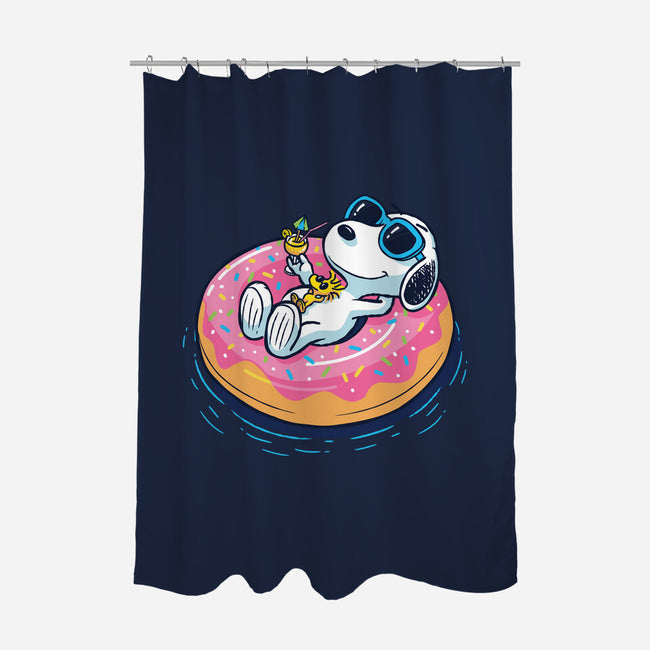 Donut Worry Be Happy-None-Polyester-Shower Curtain-Gamma-Ray