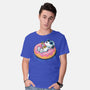 Donut Worry Be Happy-Mens-Basic-Tee-Gamma-Ray