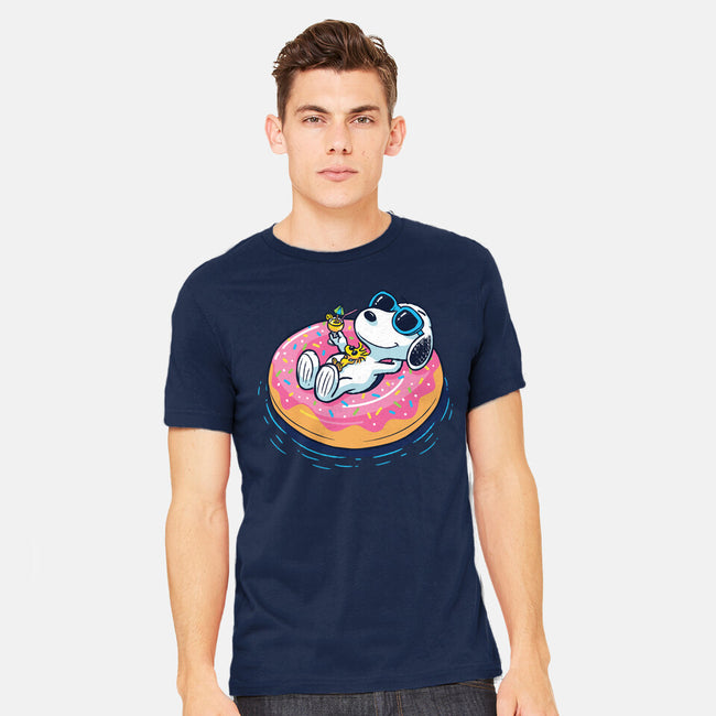 Donut Worry Be Happy-Mens-Heavyweight-Tee-Gamma-Ray