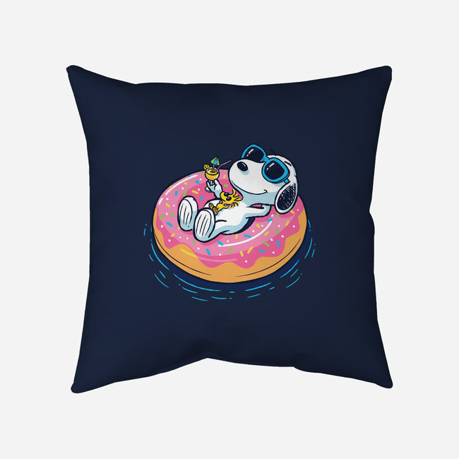 Donut Worry Be Happy-None-Non-Removable Cover w Insert-Throw Pillow-Gamma-Ray