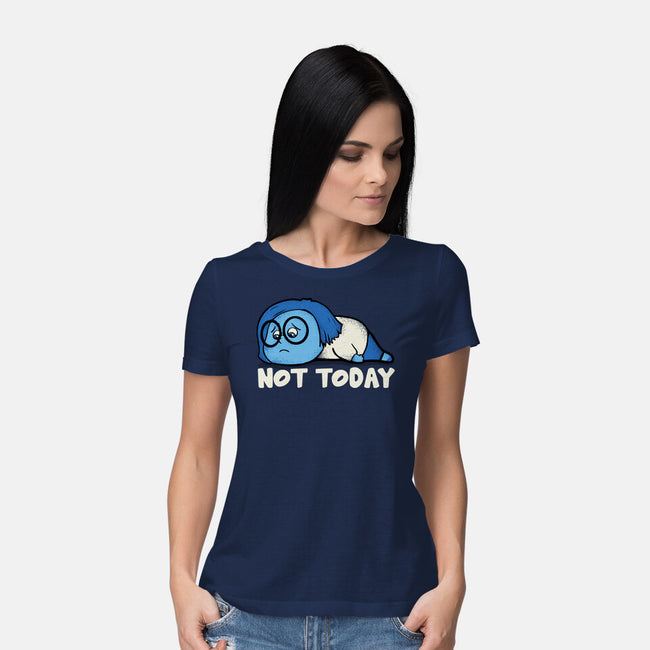 Sad Today-Womens-Basic-Tee-turborat14