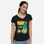 Soldier Soda-Womens-V-Neck-Tee-Aarons Art Room