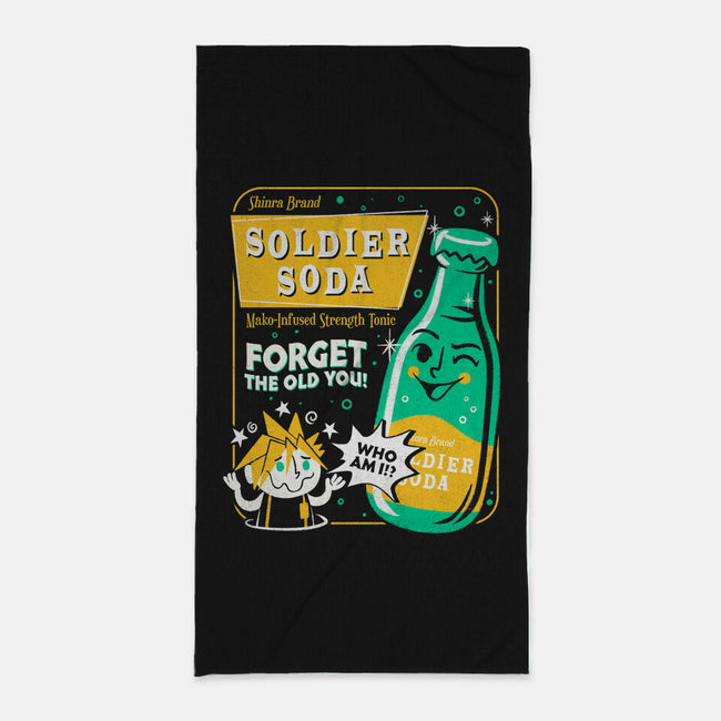 Soldier Soda-None-Beach-Towel-Aarons Art Room