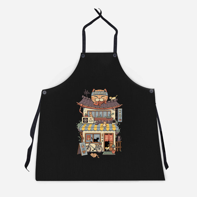 Cat Cafe-Unisex-Kitchen-Apron-vp021