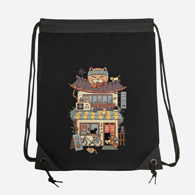 Cat Cafe-None-Drawstring-Bag-vp021