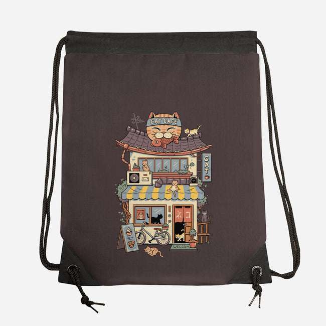 Cat Cafe-None-Drawstring-Bag-vp021