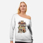 Cat Cafe-Womens-Off Shoulder-Sweatshirt-vp021