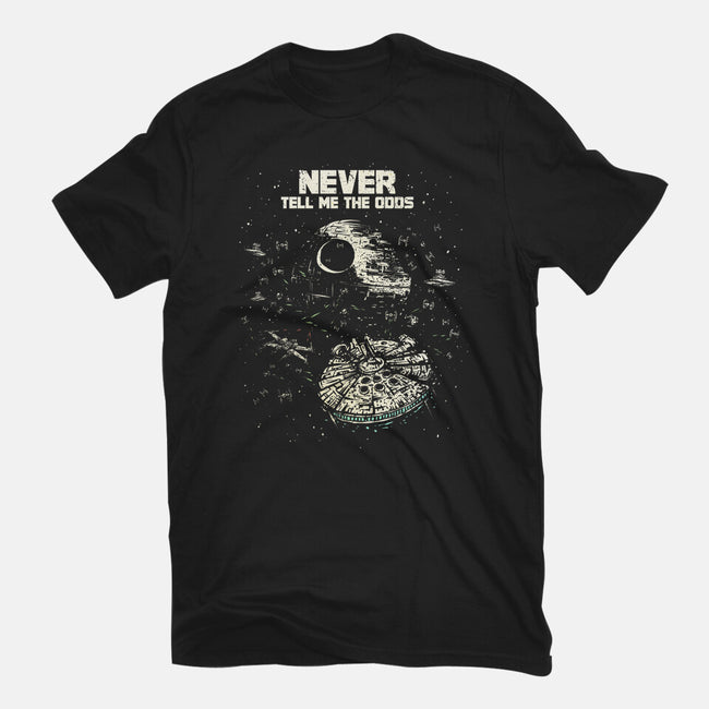 Never Tell Me The Odds-Womens-Fitted-Tee-kg07