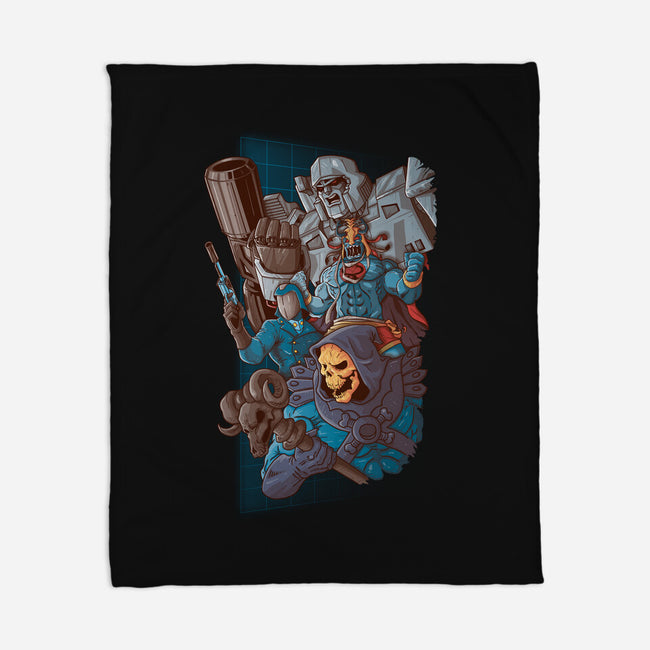 Villains Clash-None-Fleece-Blanket-Skullpy