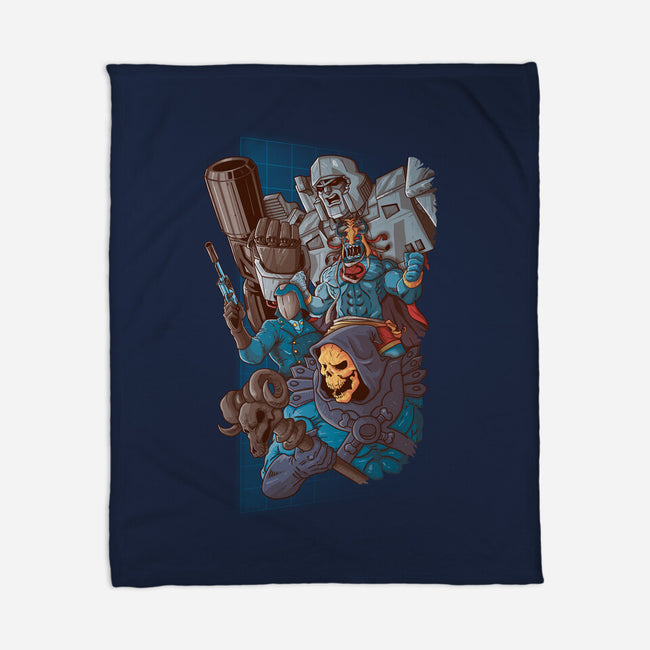 Villains Clash-None-Fleece-Blanket-Skullpy