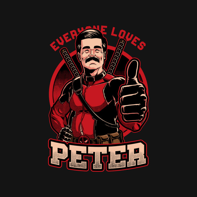 Peter Love Dead Hero-Womens-V-Neck-Tee-Studio Mootant