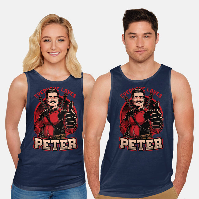 Peter Love Dead Hero-Unisex-Basic-Tank-Studio Mootant