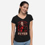 Peter Love Dead Hero-Womens-V-Neck-Tee-Studio Mootant