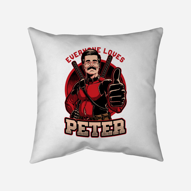 Peter Love Dead Hero-None-Removable Cover-Throw Pillow-Studio Mootant