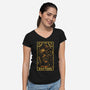 Rapture Tarot Card-Womens-V-Neck-Tee-naomori