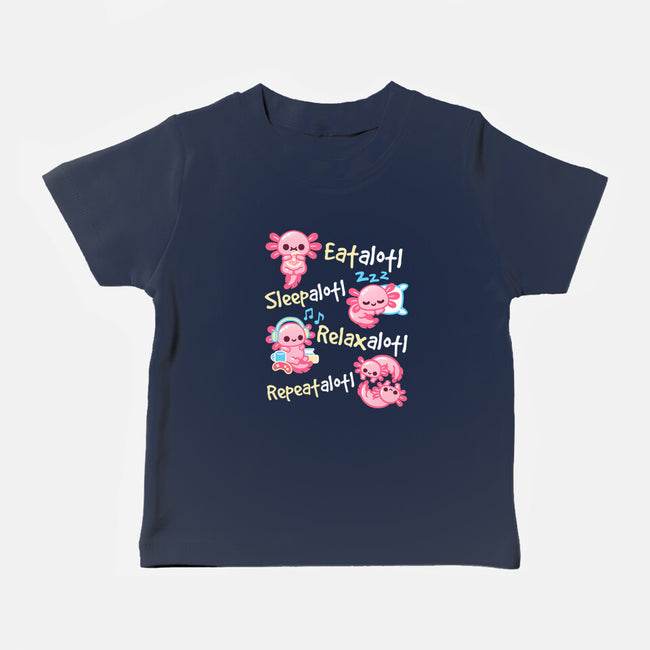 Axolotl Simple Life-Baby-Basic-Tee-NemiMakeit