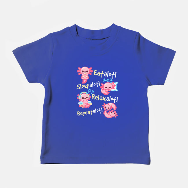 Axolotl Simple Life-Baby-Basic-Tee-NemiMakeit