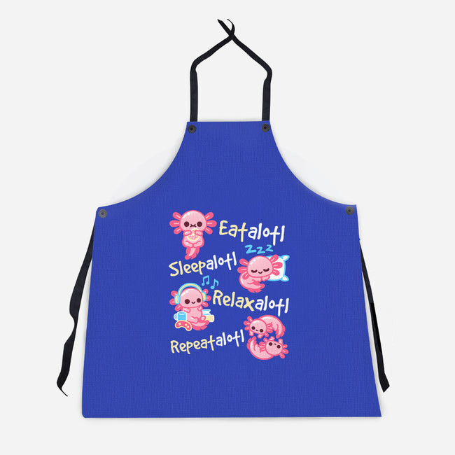 Axolotl Simple Life-Unisex-Kitchen-Apron-NemiMakeit