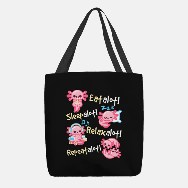 Axolotl Simple Life-None-Basic Tote-Bag-NemiMakeit