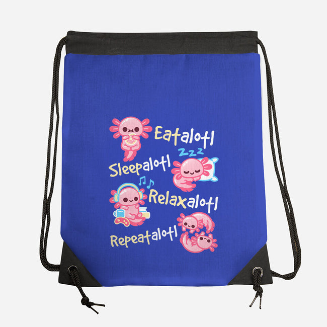 Axolotl Simple Life-None-Drawstring-Bag-NemiMakeit