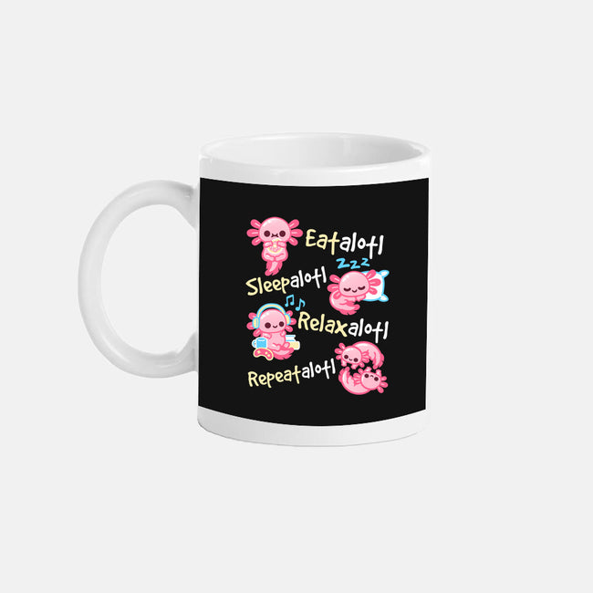 Axolotl Simple Life-None-Mug-Drinkware-NemiMakeit