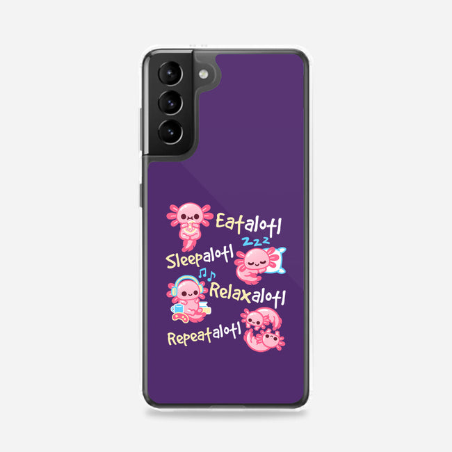 Axolotl Simple Life-Samsung-Snap-Phone Case-NemiMakeit