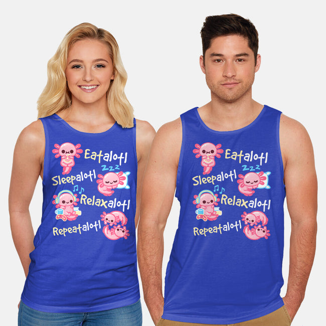 Axolotl Simple Life-Unisex-Basic-Tank-NemiMakeit