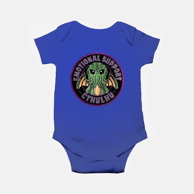 Emotional Support Cthulhu-Baby-Basic-Onesie-fanfreak1