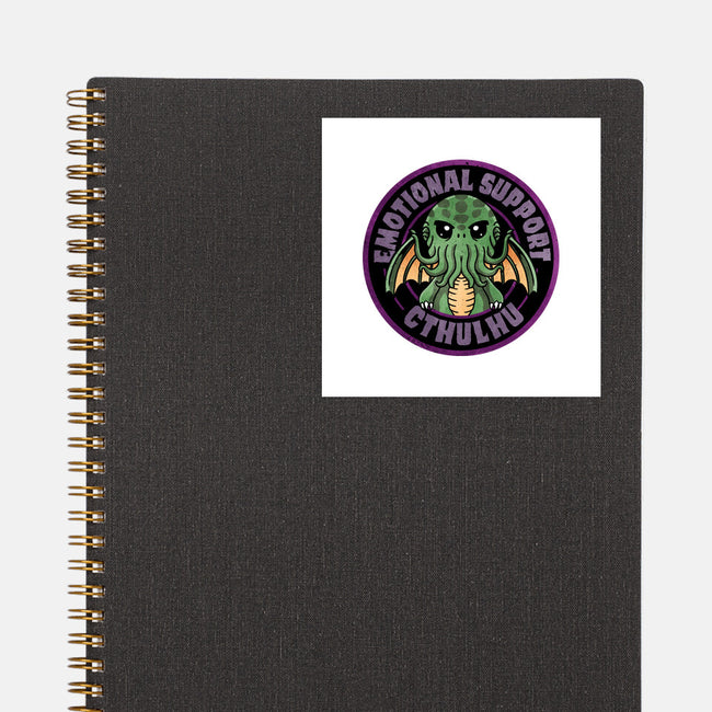 Emotional Support Cthulhu-None-Glossy-Sticker-fanfreak1