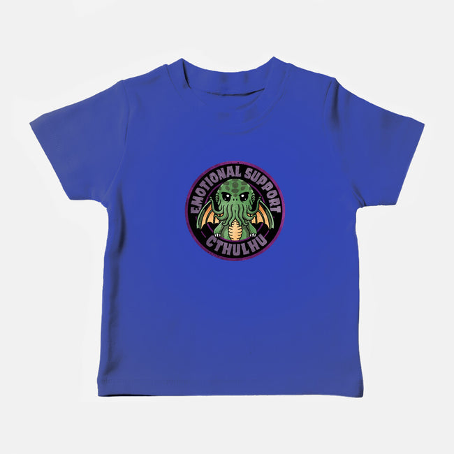 Emotional Support Cthulhu-Baby-Basic-Tee-fanfreak1