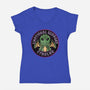 Emotional Support Cthulhu-Womens-V-Neck-Tee-fanfreak1