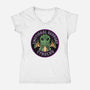 Emotional Support Cthulhu-Womens-V-Neck-Tee-fanfreak1