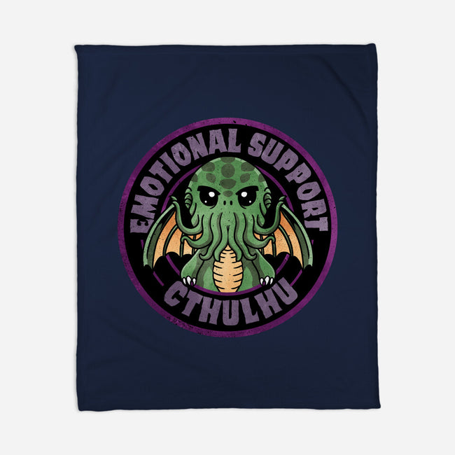 Emotional Support Cthulhu-None-Fleece-Blanket-fanfreak1