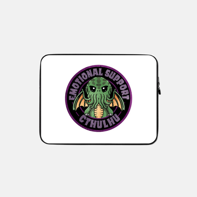 Emotional Support Cthulhu-None-Zippered-Laptop Sleeve-fanfreak1